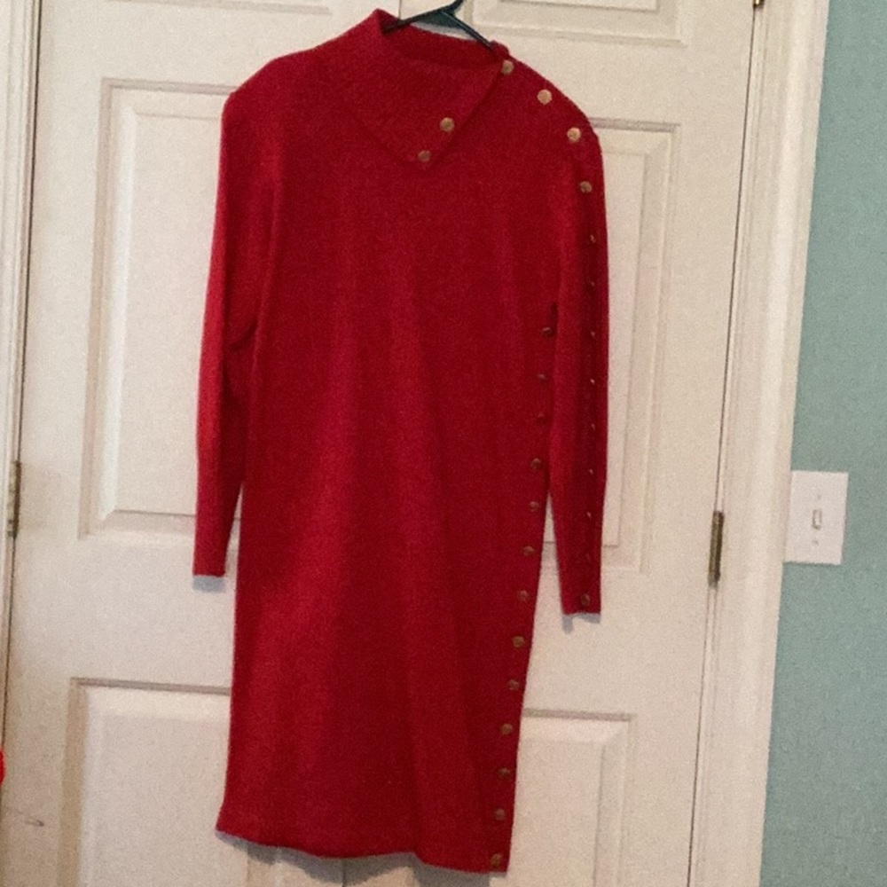 Carlisle Sport Red Sweater Dress